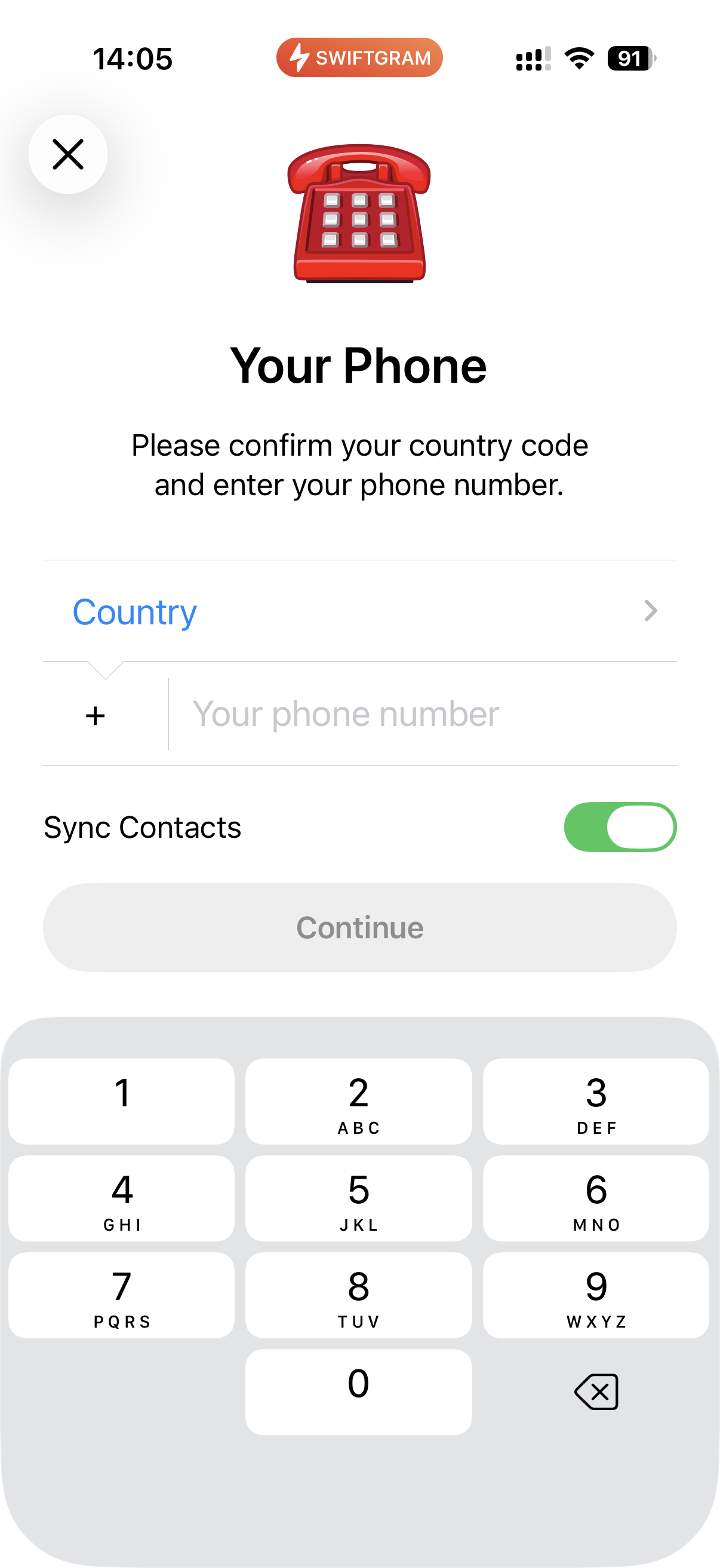 Telegram 登录步骤二